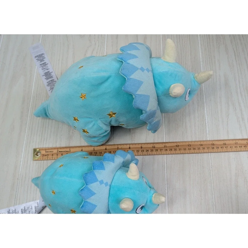 Disney Triceratops Plush Set Blue Animal Kingdom Stuffed Dinosaurs Stars